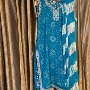 Dark blue Salwar NEW YEAR'S SALE!!